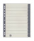 Trennblätter 9541109100 A4 chamois/grau 230g 