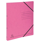 Ringbuch ohne 542557E, A4 2 Ringe 15mm Ring-Ø Karton rosa