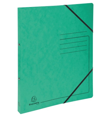 Ringbuch ohne 542553E, A4 2 Ringe 15mm Ring-Ø Karton grün