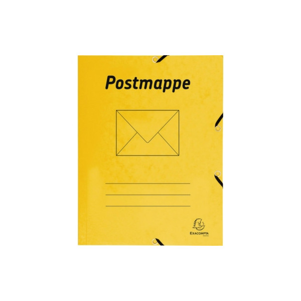 3130630555490 - Postmappe 55549B A4 gelb Karton 425g mit 3 Einschlagklappen 3130630555490 Exacompta
