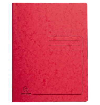 Spiralhefter 240225E, A4, rot, Karton, 355g, Vorderdeckel opak