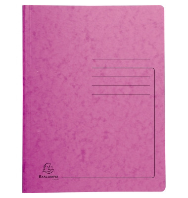 Spiralhefter Colorspan 240227E, A4, rosa, Karton, 355g, Vorderdeckel rosa