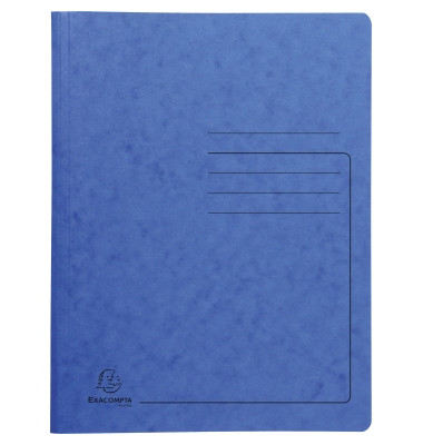 Spiralhefter Colorspan 240222E, A4, blau, Karton, 355g, Vorderdeckel blau