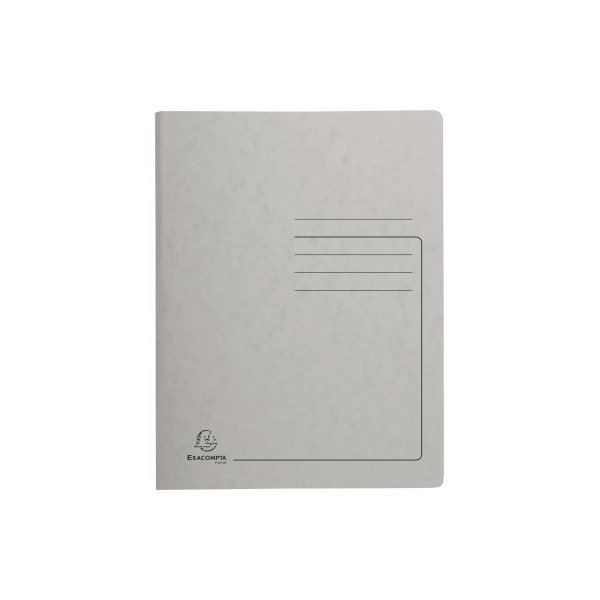 Exacompta Spiralhefter Colorspan 240231E, A4, grau, Karton, 355g, Vorderdeckel grau 3130632402310 Exacompta