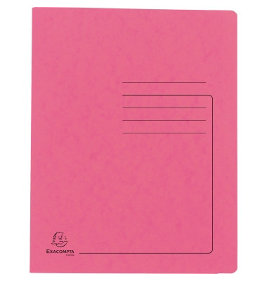 Schnellhefter Colorspan 39987E, A4, rosa, Karton, 355g, Vorderdeckel rosa