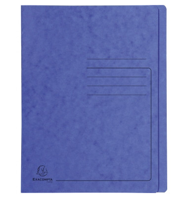 Schnellhefter 39992E, A4, blau, Karton, 355g, Vorderdeckel opak