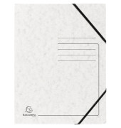 Eckspannmappe 555406E, A4 wei&szlig; Karton 355g, f&uuml;r ca. 200 Blatt