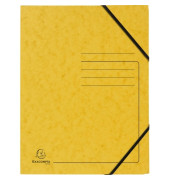 Eckspannmappe Premium-Colorspan-Serie 555419E, Din A4 gelb Karton 355g, f&uuml;r ca. 200 Blatt  (80 g/m&sup2;)