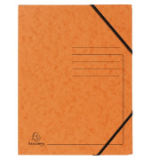 Eckspannmappe 555414E, A4 orange Karton 355g, f&uuml;r ca. 200 Blatt