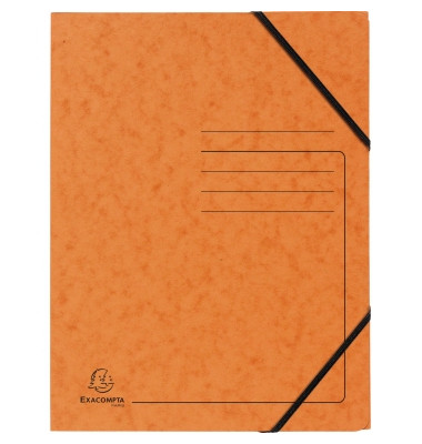 Eckspannmappe 555414E, A4 orange Karton 355g