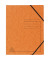 Eckspannmappe 555414E, A4 orange Karton 355g