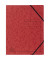 Eckspannmappe 555415E, A4 rot Karton 355g
