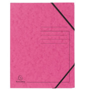 Eckspannmappe 555420E, A4 rosa Karton 355g, f&uuml;r ca. 200 Blatt
