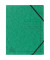 Eckspannmappe 555413E, A4 grün Karton 355g