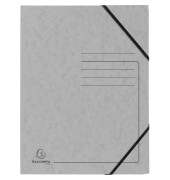 Eckspannmappe 555471E, A4 grau Karton 355g
