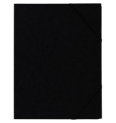 Eckspannmappe Premium-Colorspan-Serie 555411E, A4 schwarz Karton 355g, f&uuml;r ca. 200 Blatt  (80 g/m&sup2;)