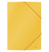 Eckspannmappe Cosy 3002-00-19, A4 gelb Karton 250g, mit 3 Einschlagklappen