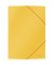 Eckspannmappe Cosy 3002-00-19, A4 gelb Karton 250g, mit 3 Einschlagklappen