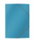 Eckspannmappe Cosy 30020061, A4 blau Karton 250g, mit 3 Einschlagklappen