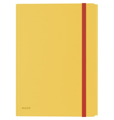 Eckspannmappe Cosy 4619-00-19, A4 gelb Polypropylen (PP), f&uuml;r ca. 150 Blatt  (80 g/m&sup2;), mit 3 Einschlagklappen