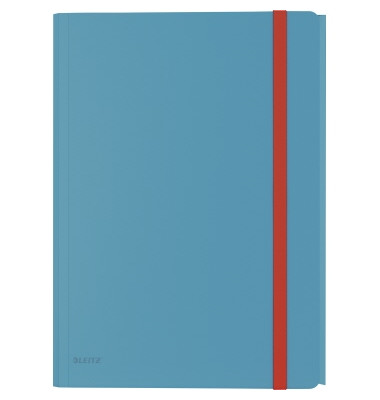 Eckspannmappe Cosy 4619-00-61, A4 blau Polypropylen 80g, mit 3 Einschlagklappen