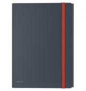Eckspannmappe Cosy 4619-00-89, A4 grau Polypropylen 80g, mit 3 Einschlagklappen