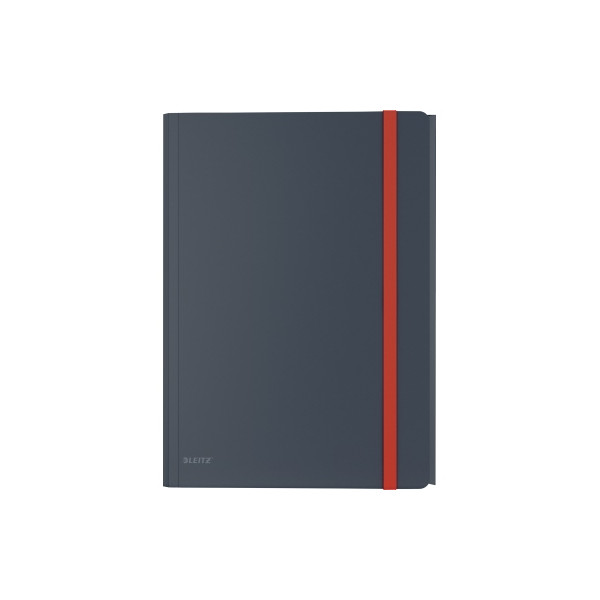 4002432125715 - Leitz® Eckspannermappe Cosy A4 bis 150 Blatt 3 Klappen & Innentasche Gummibandverschluss Polypropylen grau
