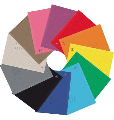 Schnellhefter TOP FILE+ 400117265, A4, farbig sortiert, Karton, 390g, Vorderdeckel opak
