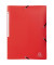 Eckspannmappe Opak 55085E, A4 rot Polypropylen, mit 3 Einschlagklappen
