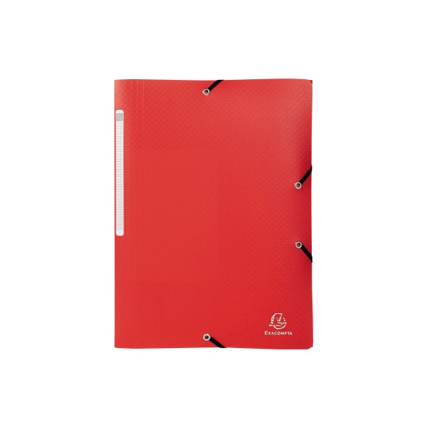 3130630550853 - Eckspannmappe Opak 55085E A4 rot Polypropylen (PP) 80g mit 3 Einschlagklappen 3130630550853 Exacompta