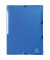 Eckspannmappe Opak 55082E, A4 blau Polypropylen, mit 3 Einschlagklappen