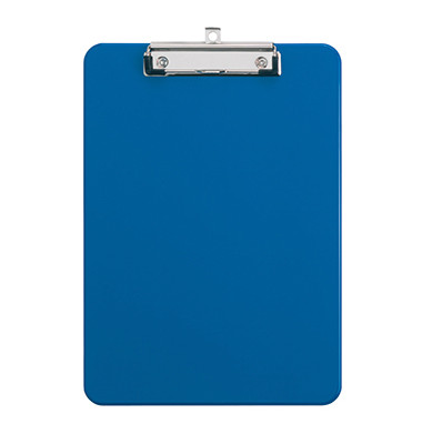 Klemmbrett Leather 2340537, A4, blau, Kunststoff, inkl Aufh&auml;nge&ouml;se