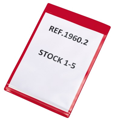 Sichttasche Dry-Zip 163003 A4 rot