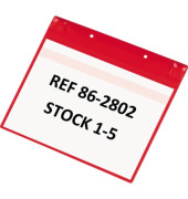 Kennzeichnungstasche Neodym 170113 A4 rot