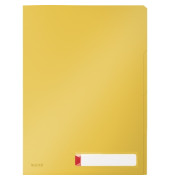 Sichthüllen Cosy Privacy 4716-00-19 mit Beschriftungsfenster, A4, gelb, blickdicht genarbt, oben & rechts offen, 0,20mm