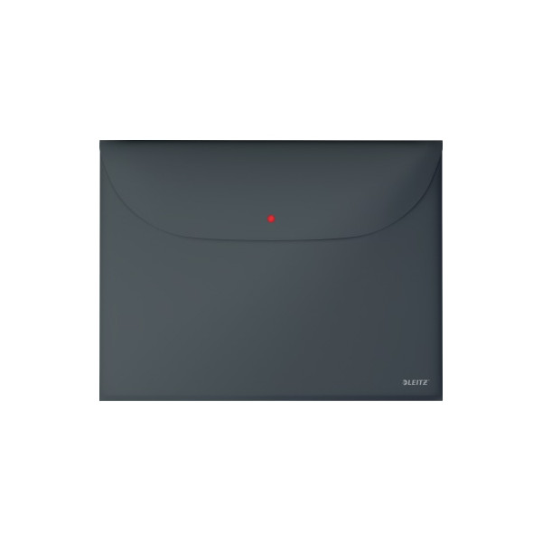4002432125838 - Leitz® Dokumentenhülle Cosy Privacy blickdicht A4-Format für bis zu 50 Blatt mit 2 Taschen 3 Stück grau