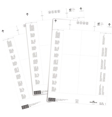 Einsteckschild 101002 Logistiktaschen 140/90x65mm