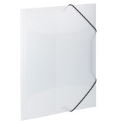 Gummizugmappe 19512, A3 wei&szlig; Polypropylen (PP), mit 3 Einschlagklappen