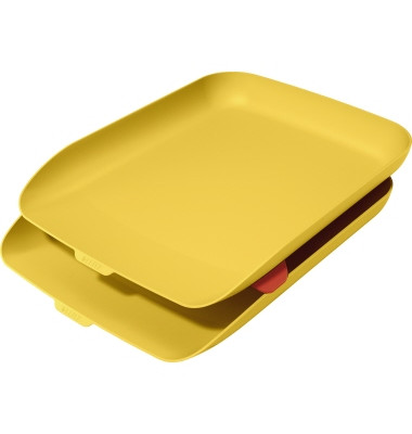 Briefablageset Cosy 5358-10-19 A4 / C4 gelb Kunststoff stapelbar