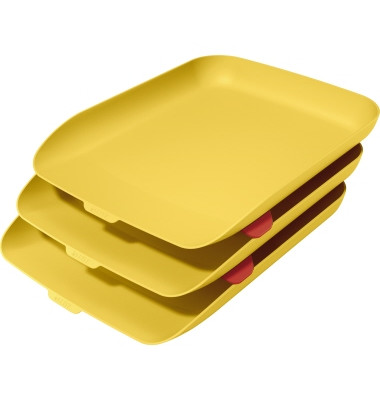 Briefablageset Cosy 5358-20-19 A4 / C4 gelb Kunststoff stapelbar