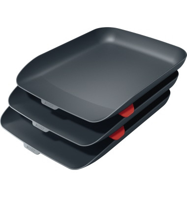 Briefablageset Cosy 5358-20-89 A4 / C4 grau Kunststoff stapelbar