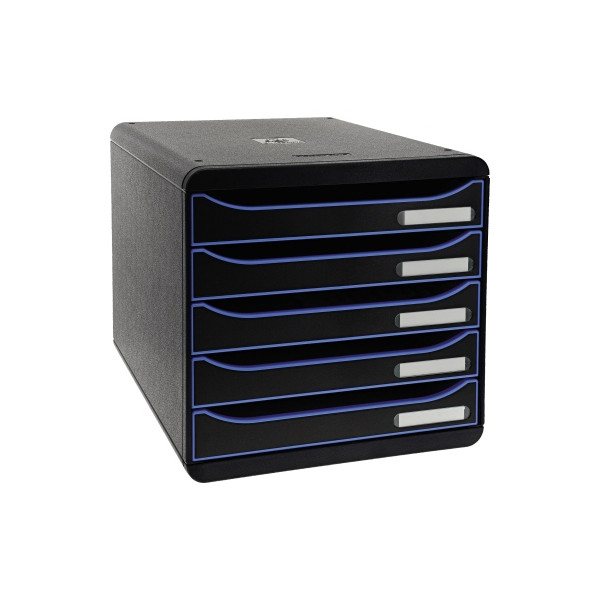 9002493424579 - Schubladenbox mit 5 Schubladen Big Box Plus Kunststoff Schwarz Eisblau 278 x 347 x 271 cm 9002493424579 - Schubladenbox mit 5 Schubladen Big Box Plus Kunststoff Schwarz Eisblau 278 x 347 x 271 cm