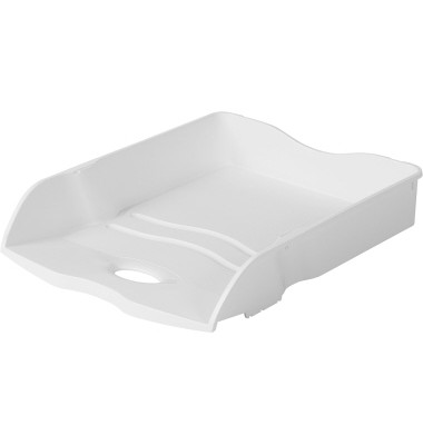 Briefablage Re-LOOP 10298-912, A4/C4, weiß, 100% Recyclingmaterial stapelbar