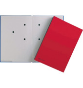 Unterschriftenmappe 24205-01, A4 20 F&auml;cher Hartpappe rot