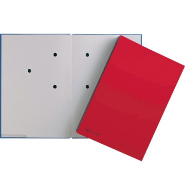 Unterschriftenmappe 24205-01, A4 20 F&auml;cher Hartpappe rot