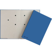 Unterschriftenmappe 24205-02, A4 20 Fächer Hartpappe blau