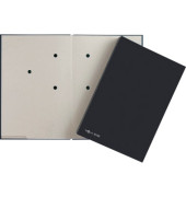 Unterschriftenmappe 24205-04, A4 20 Fächer Hartpappe schwarz