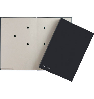 Unterschriftenmappe 24205-04, A4 20 F&auml;cher Hartpappe schwarz