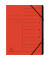 Ordnungsmappe 540705E, 1-7, rot, A4, 7 F&auml;cher