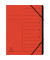 Ordnungsmappe 540705E DIN A4 7Fächer Karton rot